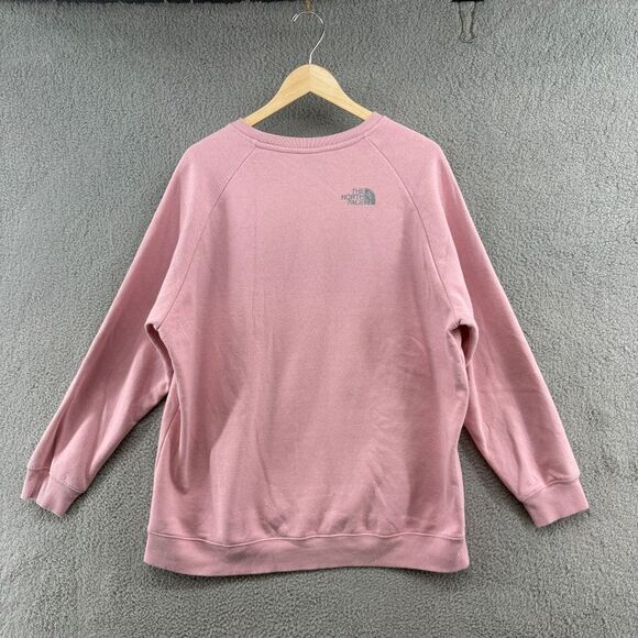 The North Face Women’s XXL Graphic Injection Crew Sweatshirt Pink Pullover - Picture 3 of 12